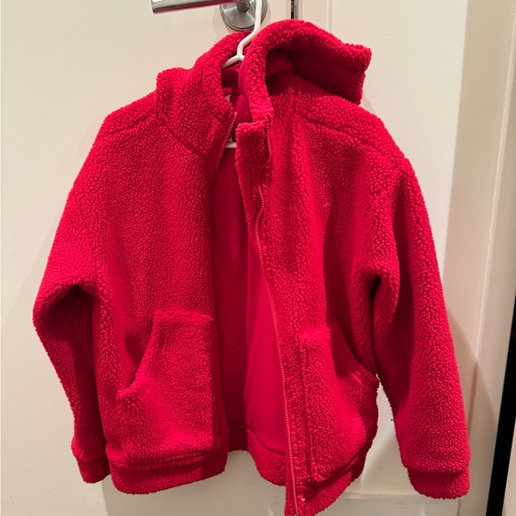 Fabletics red teddy sherpa coat - Picture 4 of 5